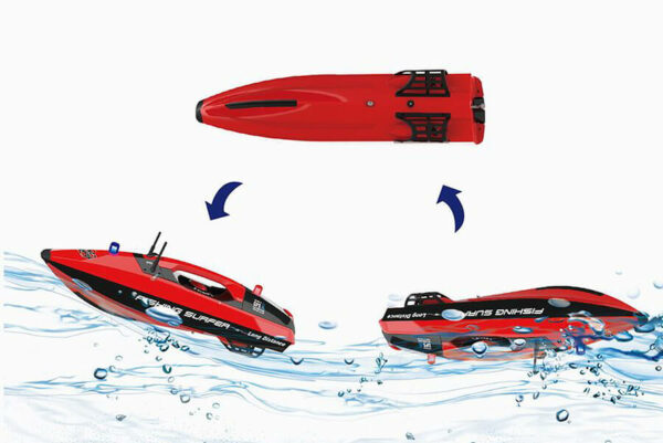 Bateau télécommandé amorceur pour la pêche