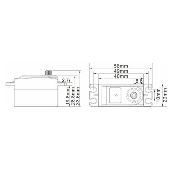 servo low profil voiture rc Protronik